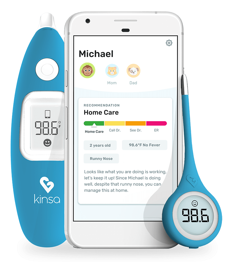 Smart Thermometers with Personalized Guidance Kinsa Health